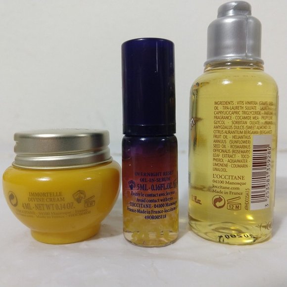 L'occitane Anti Aging Divine Cream, Reset serum & Almond shower Oil Set … - Picture 3 of 5